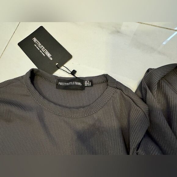 Pretty little things gray ribbed  dress bnwt #9 - Picture 7 of 11